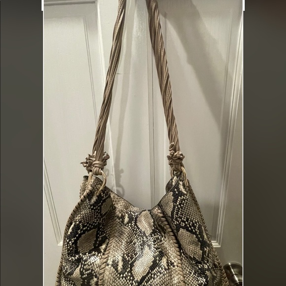 Stuart Weitzman Coquette Bag- Python Embossed Leather. - Picture 5 of 5